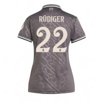 Fotballdrakt Dame Real Madrid Antonio Rudiger #22 Tredjedrakt 2024-25 Kortermet